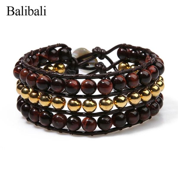 tennis balibali clasp leather cord bracelet multi-layer mixed natural stone strand bracelets women healing balance handwoven jewelry, Golden;silver
tennis balibali clasp leather cord bracelet multi-layer mixed natural stone strand bracelets women healing balance handwoven jewelry, Golden;silver