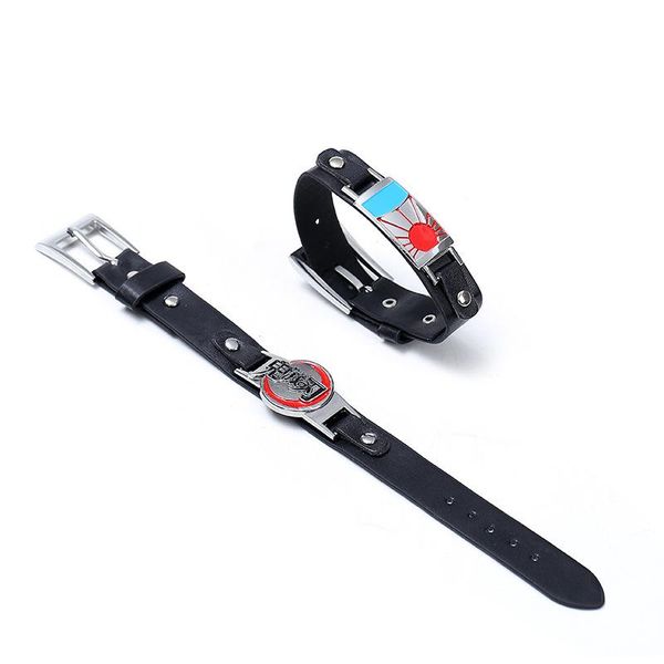 link, chain anime demon slayer charm bracelet kimetsu no yaiba tanjirou cosplay pu leather for men clasp wrsitlet fans gift, Black
link, chain anime demon slayer charm bracelet kimetsu no yaiba tanjirou cosplay pu leather for men clasp wrsitlet fans gift, Black