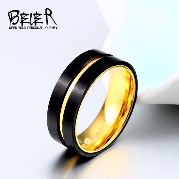 wedding rings beier 8mm 316 titanium carbide men's jewelry black and gold groove men ring bands classic boyfriend gift wr-r099, Slivery;golden
wedding rings beier 8mm 316 titanium carbide men's jewelry black and gold groove men ring bands classic boyfriend gift wr-r099, Slivery;golden