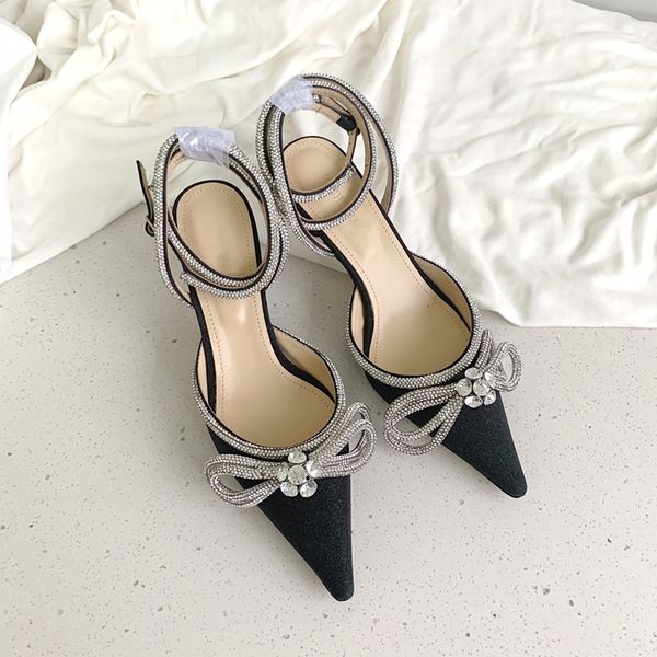 2021 women's sandals. ribbon crystal bow decoration, the ultimate luxury, 6.5cm and 9.5cm., Black
2021 women's sandals. ribbon crystal bow decoration, the ultimate luxury, 6.5cm and 9.5cm., Black