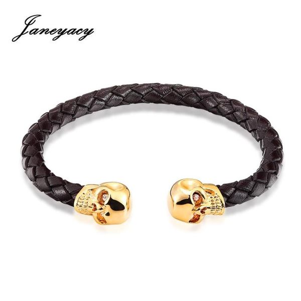janeyacy fashion wrap bracelet men rope chain simple skull design classic jewelry wristbandgenuine leather 3 colour link,, Black
janeyacy fashion wrap bracelet men rope chain simple skull design classic jewelry wristbandgenuine leather 3 colour link,, Black