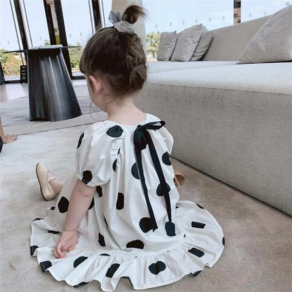 girls summer baby kids dot girl dress bow for princess children casual clothes, Red;yellow
girls summer baby kids dot girl dress bow for princess children casual clothes, Red;yellow