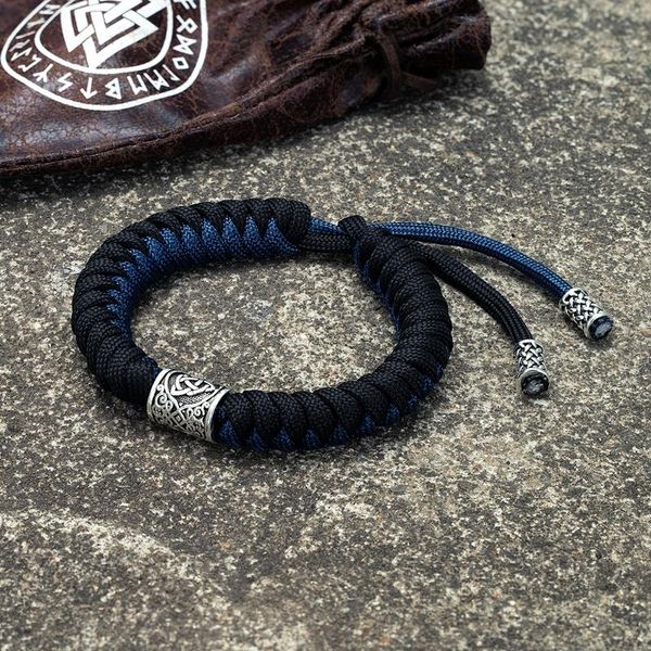 charm bracelets mkendn vintage men ethnic viking bracelet warrior scandinavian amulet valknut odin's symbol of norse runes paracord, Golden;silver
charm bracelets mkendn vintage men ethnic viking bracelet warrior scandinavian amulet valknut odin's symbol of norse runes paracord, Golden;silver