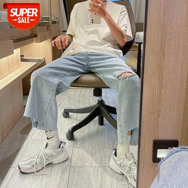 summer men's edge irregular baggy homme casual pants classic cargo pocket wash jeans loose hole straight nice trousers #vv5s, Blue
summer men's edge irregular baggy homme casual pants classic cargo pocket wash jeans loose hole straight nice trousers #vv5s, Blue