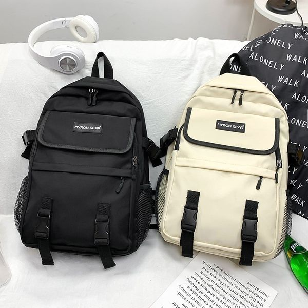 harajuku fashion men's backpack pure color casual student school bags large capacity nylon waterproof
harajuku fashion men's backpack pure color casual student school bags large capacity nylon waterproof