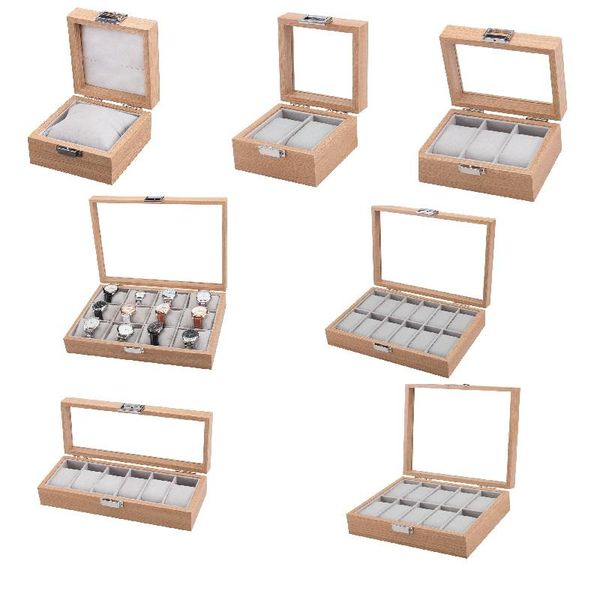 watch boxes & cases wooden box 2/4/6/10/12 grids organizer storage for clock watches display case holder jewelry gift, Black;blue
watch boxes & cases wooden box 2/4/6/10/12 grids organizer storage for clock watches display case holder jewelry gift, Black;blue