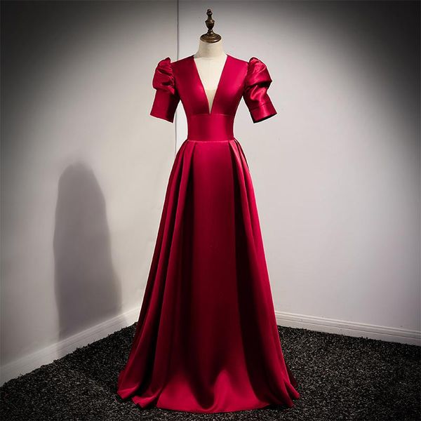 ethnic clothing burgundy lantern sleeve formal party dress women deep v-neck prom celebrity banquet gown backless maxi, Red
ethnic clothing burgundy lantern sleeve formal party dress women deep v-neck prom celebrity banquet gown backless maxi, Red