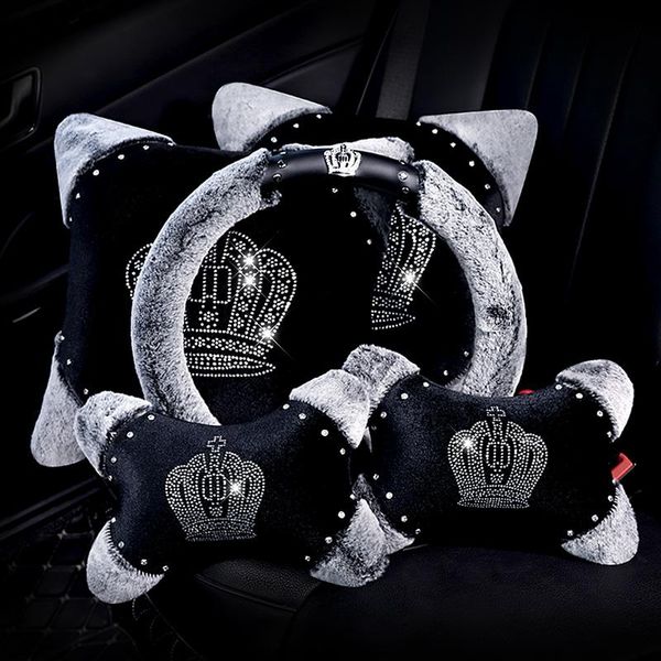 seat cushions winter crystal crown plush car headrest pillow rhinestone neck back support cushion auto accessories
seat cushions winter crystal crown plush car headrest pillow rhinestone neck back support cushion auto accessories