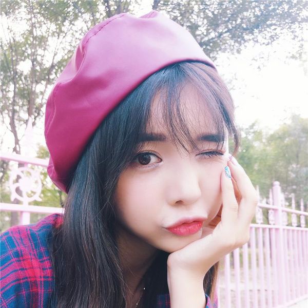 berets 2021 autumn winter fashion female vintage caps pu black british style painter casual hats women warm classic, Blue;gray
berets 2021 autumn winter fashion female vintage caps pu black british style painter casual hats women warm classic, Blue;gray