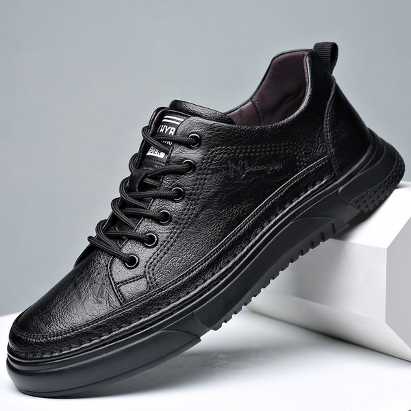 2021 new korean style casual sneakers mens fashionable all-match popular mens leather shoes comfortable wear-resistant platform mens shoes, Black
2021 new korean style casual sneakers mens fashionable all-match popular mens leather shoes comfortable wear-resistant platform mens shoes, Black