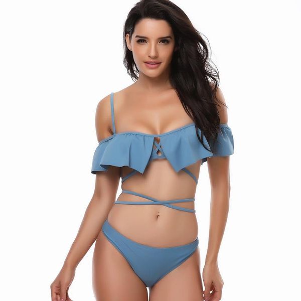 bikinis 2021 swimwear women swimsuits bandage ruffle push up set bathing suit swimming for beachwear one-piece suits
bikinis 2021 swimwear women swimsuits bandage ruffle push up set bathing suit swimming for beachwear one-piece suits