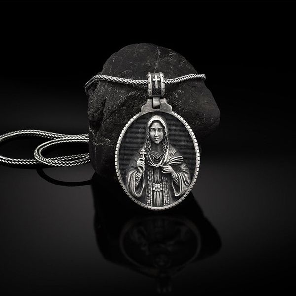 catholic madonna pendant necklace christian nun religious accessories, Silver
catholic madonna pendant necklace christian nun religious accessories, Silver
