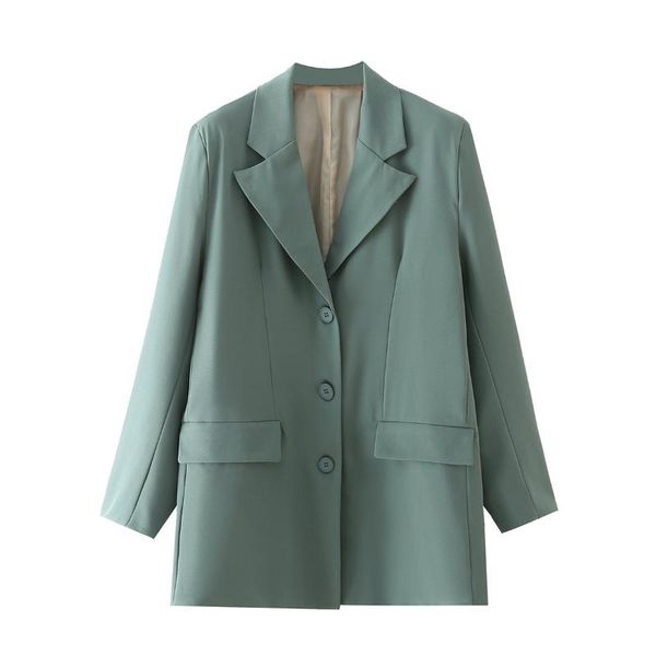 women's suits & blazers 2021 women fashion with pockets single breasted solid blazer notched neck long sleeve vintage female coats chic, White;black
women's suits & blazers 2021 women fashion with pockets single breasted solid blazer notched neck long sleeve vintage female coats chic, White;black