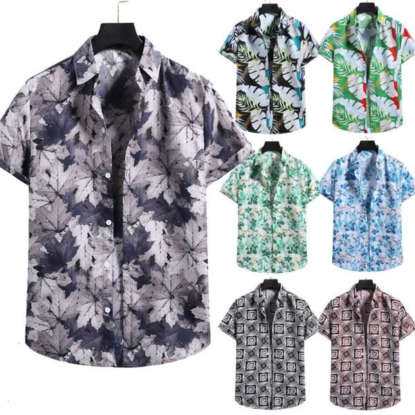men's casual shirts shirt summer men's shirt hawaiian beach short sleeve floral kupo, White;black
men's casual shirts shirt summer men's shirt hawaiian beach short sleeve floral kupo, White;black