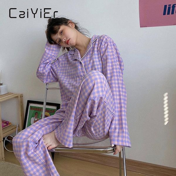 green grid pajama set women sleepwear korean style loose leisure elastic waist pant nightwear spring winter home clothin, Black;red
green grid pajama set women sleepwear korean style loose leisure elastic waist pant nightwear spring winter home clothin, Black;red