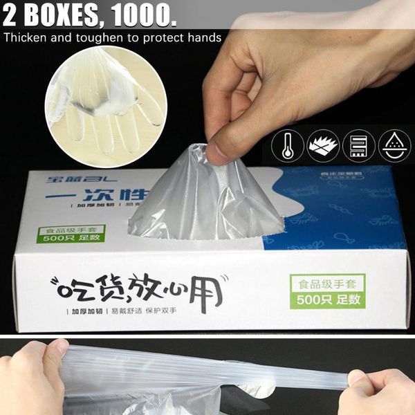 disposable gloves plastic clear 2 boxes of 1000pc garden restaurant home kitchen protection food baking tool supplies
disposable gloves plastic clear 2 boxes of 1000pc garden restaurant home kitchen protection food baking tool supplies
