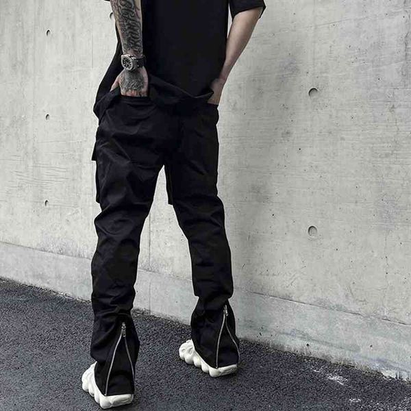 back ankle zipper pockets cargo pants for mens high street drawstring straight black overalls oversize loose casual trousers
back ankle zipper pockets cargo pants for mens high street drawstring straight black overalls oversize loose casual trousers
