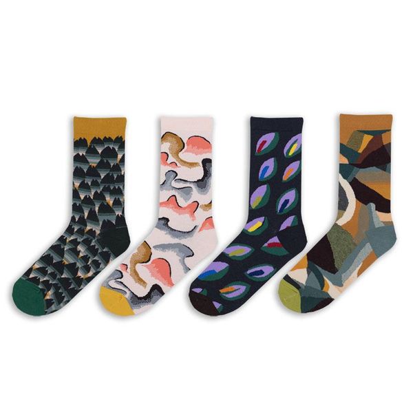 men's socks mountains leaves female cartoon in web celebrity art restores ancient ways of leisure jacquard, Black
men's socks mountains leaves female cartoon in web celebrity art restores ancient ways of leisure jacquard, Black