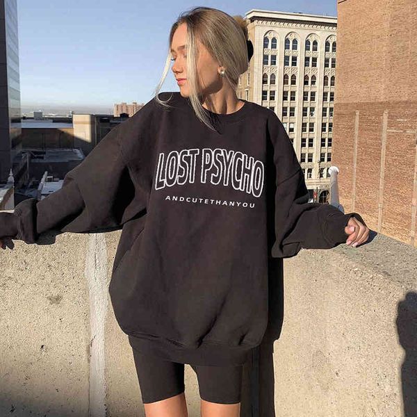 streetwear letter print oversize harajuku sweatshirt women autumn winter o-neck long sleeved loose sudaderas pullover 210415, Black
streetwear letter print oversize harajuku sweatshirt women autumn winter o-neck long sleeved loose sudaderas pullover 210415, Black