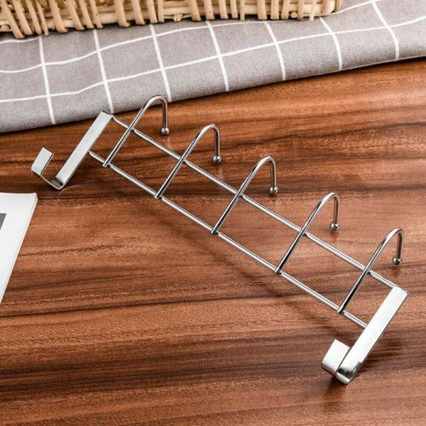 hooks & rails 5 stainless over the door wash room hanger clothes towel storage holder on back of cabinet
hooks & rails 5 stainless over the door wash room hanger clothes towel storage holder on back of cabinet