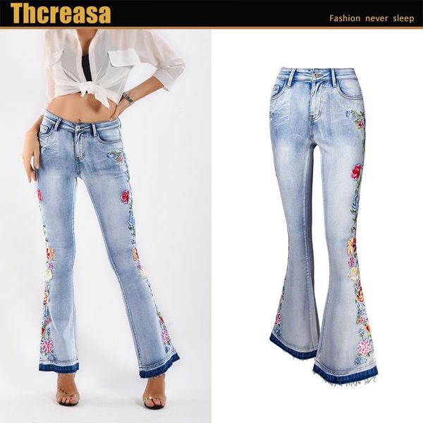 women's jeans flared women i heavy stereoscopic 3 d embroidery s trousers flares big yards, Blue
women's jeans flared women i heavy stereoscopic 3 d embroidery s trousers flares big yards, Blue