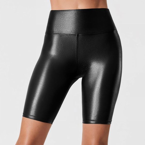 high waist faux leather womens short slim solid black summer quarter casual elastic push up pu leggings plus size, White;black
high waist faux leather womens short slim solid black summer quarter casual elastic push up pu leggings plus size, White;black