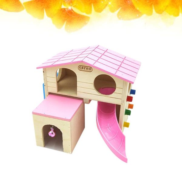 small animal supplies colorful wooden hamster house sleeping playing pet funny bell sliding stair (random color)
small animal supplies colorful wooden hamster house sleeping playing pet funny bell sliding stair (random color)