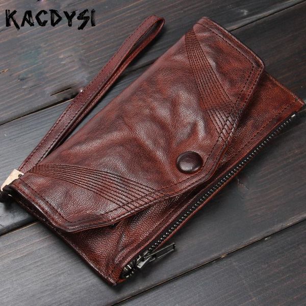 wallets vegetable tanned leather long men wallet retro slim purse original handmade cards holder clutch bag wristlets, Red;black
wallets vegetable tanned leather long men wallet retro slim purse original handmade cards holder clutch bag wristlets, Red;black