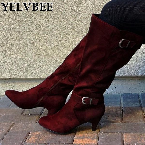 boots warm suede knee high mid heels botas 2021 winter women rome zipper pointed toe designer gladiator motorcycle zapatos, Black
boots warm suede knee high mid heels botas 2021 winter women rome zipper pointed toe designer gladiator motorcycle zapatos, Black