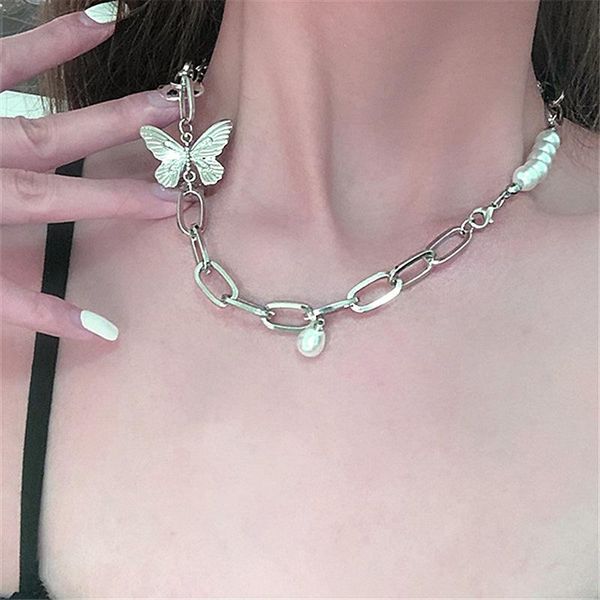 chokers gothic butterfly pendant necklace for women choker aesthetic grunge chain accessories igirl indie collar jewelry friends gift, Golden;silver
chokers gothic butterfly pendant necklace for women choker aesthetic grunge chain accessories igirl indie collar jewelry friends gift, Golden;silver
