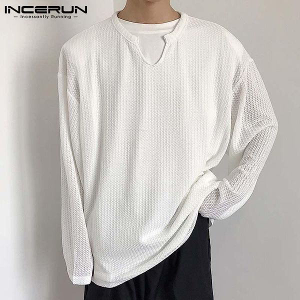 men's t-shirts men casual t shirt solid color v neck long sleeve streetwear cozy leisure tee 2021 vintage camiseta masculina s-5xl inc, White;black
men's t-shirts men casual t shirt solid color v neck long sleeve streetwear cozy leisure tee 2021 vintage camiseta masculina s-5xl inc, White;black