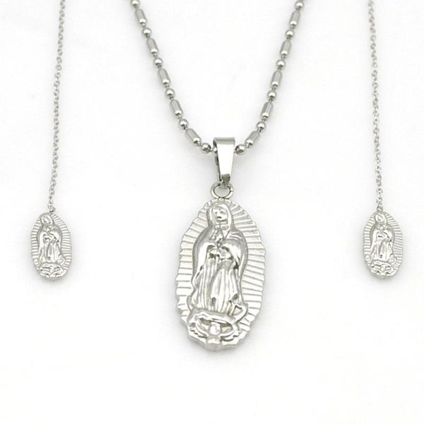 earrings & necklace chimdou mercy virgin mary pendant neckalce + sets stainless steel charming lady women jewelry set fashion 2021, Silver
earrings & necklace chimdou mercy virgin mary pendant neckalce + sets stainless steel charming lady women jewelry set fashion 2021, Silver