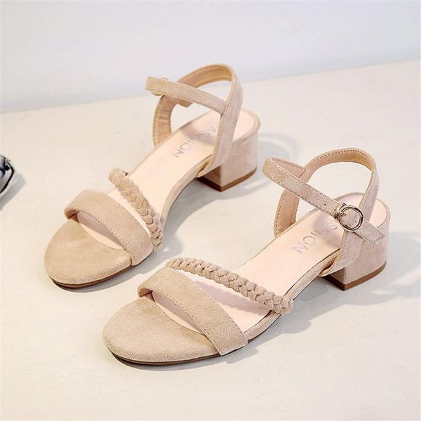 dress shoes flock beige high heels sandals women summer fashion open toe buckle casual square heel female, Black
dress shoes flock beige high heels sandals women summer fashion open toe buckle casual square heel female, Black