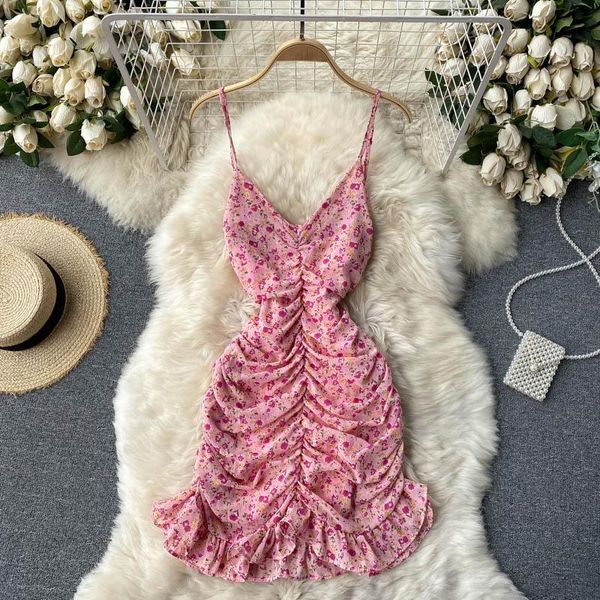 casual dresses ftlzz summer women spaghetti strap backless bodycon mini dress elegant floral print draped female beach, Black;gray
casual dresses ftlzz summer women spaghetti strap backless bodycon mini dress elegant floral print draped female beach, Black;gray