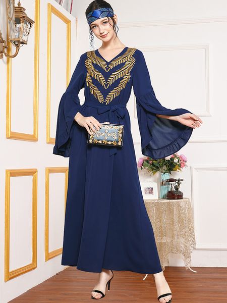 golden leaves embroidery women long dress elegant ethnic v ne full sleeve loose muslim islamic abaya dubai arabic maxi dresses, Red
golden leaves embroidery women long dress elegant ethnic v ne full sleeve loose muslim islamic abaya dubai arabic maxi dresses, Red