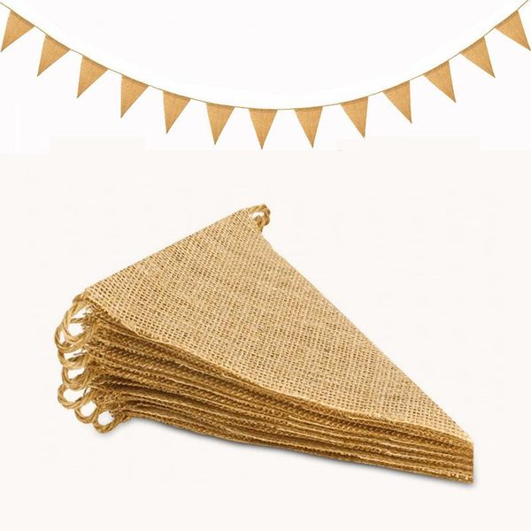party decoration 3m 13 flags vintage jute hessian burlap bunting banner wedding pography props celebration
party decoration 3m 13 flags vintage jute hessian burlap bunting banner wedding pography props celebration