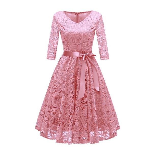 casual dresses 2021 spring autumn lace femme seven-quarter sleeve v-neck women solid color dress hollow out female plus size long, Black;gray
casual dresses 2021 spring autumn lace femme seven-quarter sleeve v-neck women solid color dress hollow out female plus size long, Black;gray