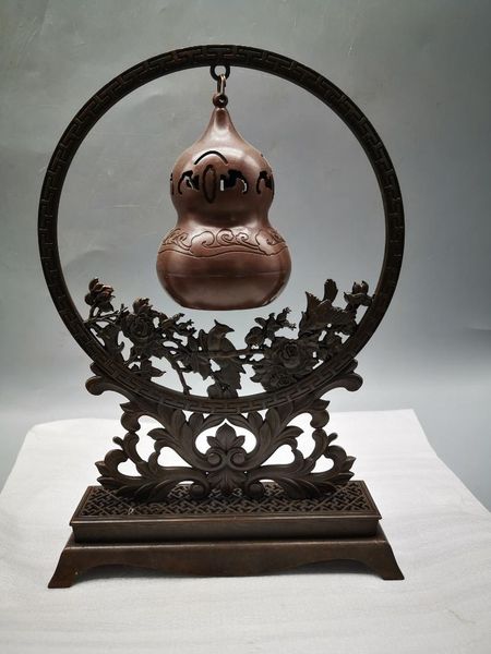 exquisite antique red copper (hollowed out carving. gourd incense oven) home decoration ornaments fragrance lamps
exquisite antique red copper (hollowed out carving. gourd incense oven) home decoration ornaments fragrance lamps