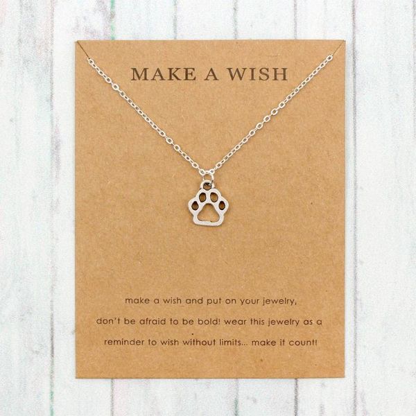 bear claw dog necklace for women chain friendship gifts with card pendant necklaces, Silver
bear claw dog necklace for women chain friendship gifts with card pendant necklaces, Silver
