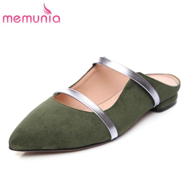 slippers memunia 2021 arrival women slipper suede leather shoes comfortable outside flat ladies summer casual big size, Black
slippers memunia 2021 arrival women slipper suede leather shoes comfortable outside flat ladies summer casual big size, Black