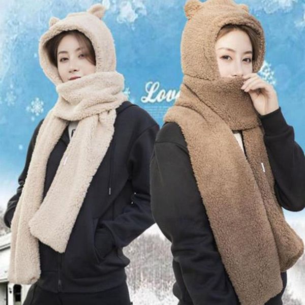 winter warm windproof bear ear scarf hat outdoor sports thick bib neck and protection multipurpose mask warmer cycling caps & masks, Black
winter warm windproof bear ear scarf hat outdoor sports thick bib neck and protection multipurpose mask warmer cycling caps & masks, Black