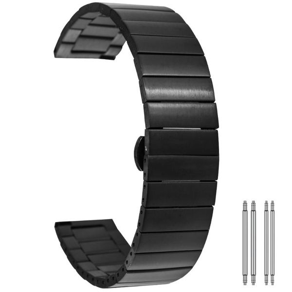 watch bands 20/22mm fashion black butterfly clasp buckle stainless steel band wristwatch for men women, Black;brown
watch bands 20/22mm fashion black butterfly clasp buckle stainless steel band wristwatch for men women, Black;brown