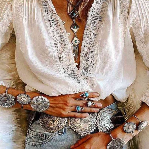 ayualin long sleeve white floral lace v-neck blouses cotton shirt casual autumn blouse women boho clothing blusas 210719
ayualin long sleeve white floral lace v-neck blouses cotton shirt casual autumn blouse women boho clothing blusas 210719