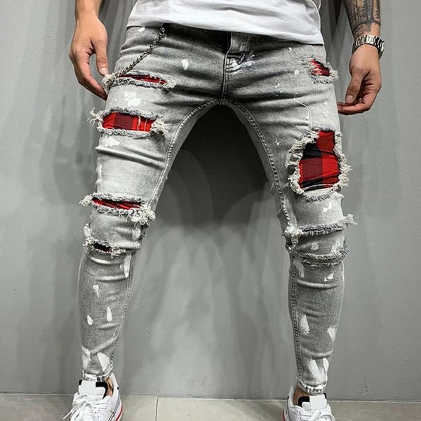 new men slim-fit 2021 ripped broek signed jeans patch bedelaar jumbo size s-3xl, Blue
new men slim-fit 2021 ripped broek signed jeans patch bedelaar jumbo size s-3xl, Blue