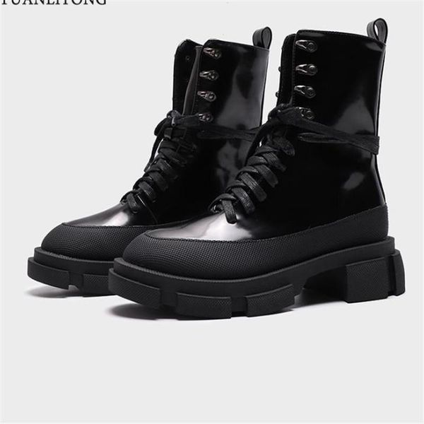boots winter 2021 thick bottomed round head women's shoes fashion lace up korean song qian same low, Black
boots winter 2021 thick bottomed round head women's shoes fashion lace up korean song qian same low, Black