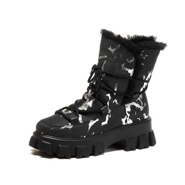 asumer snow boots genuine leather wool women winter of superior quality lower-quality bulk women's shoes, Black
asumer snow boots genuine leather wool women winter of superior quality lower-quality bulk women's shoes, Black