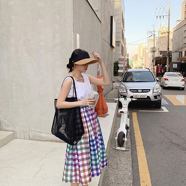 storage bags 2021 ins wind transparent mesh single shoulder bag fashionable lightweight all- shopping women's beach net
storage bags 2021 ins wind transparent mesh single shoulder bag fashionable lightweight all- shopping women's beach net