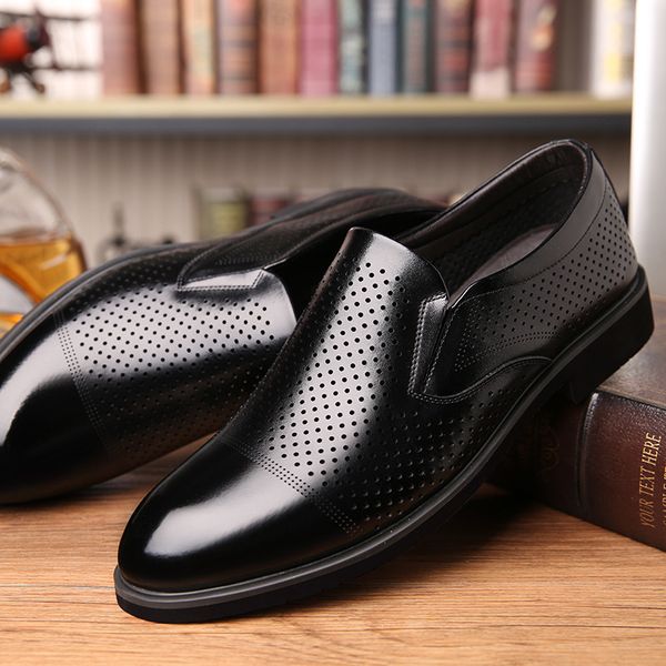 men's busins drs leather sho cowhide profsional simple british classic casual bright, Black
men's busins drs leather sho cowhide profsional simple british classic casual bright, Black
