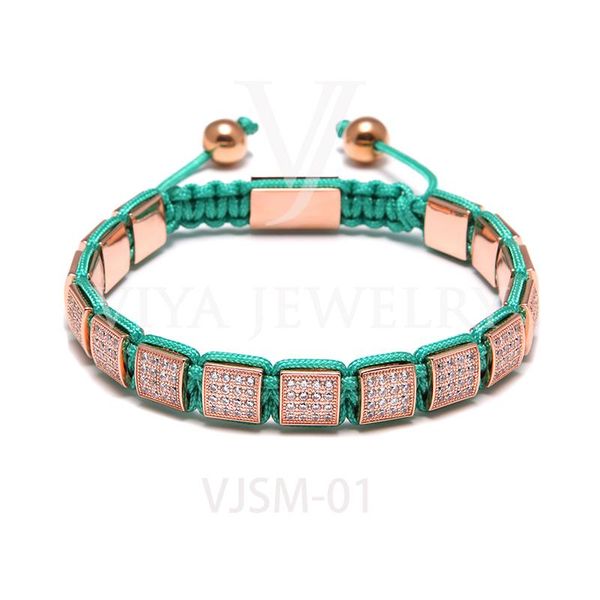charm bracelets fashion pave setting square beads with baby blue rope braid adjustable mens beaded bracelet luxury father boyfriend gift, Golden;silver
charm bracelets fashion pave setting square beads with baby blue rope braid adjustable mens beaded bracelet luxury father boyfriend gift, Golden;silver