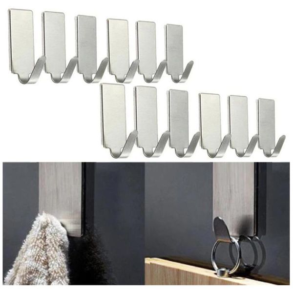 hooks & rails 12pcs self adhesive home kitchen wall door stainless steel holder hook hanger for hanging
hooks & rails 12pcs self adhesive home kitchen wall door stainless steel holder hook hanger for hanging